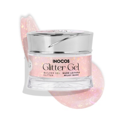 GLITTER GEL INOCOS NUDE COM GLITTER 50G