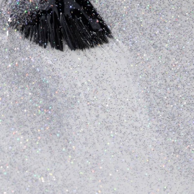 TOP COAT INOCOS GLITTER SHOW PRATA HOLOGRÁFICO