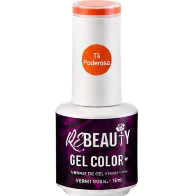Verniz de Gel Rebeauty – Tá Poderosa | Laranja Vibrante Coleção Sabor de Verão