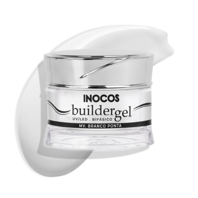 BUILDER GEL INOCOS BRANCO PONTA DE MÉDIA VISCOSIDADE 50G