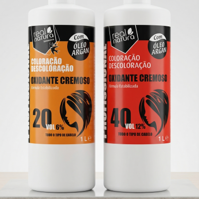 Real Natura Oxidante Cremoso com Óleo de Argão (20 Vol e 40 Vol)