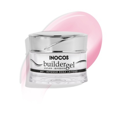 BUILDER GEL INOCOS ROSA LEITOSO INTENSO DE MÉDIA VISCOSIDADE 30G