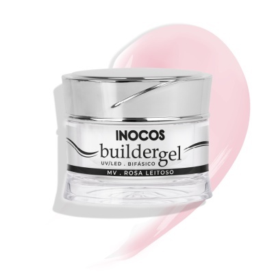 BUILDER GEL INOCOS ROSA LEITOSO DE MÉDIA VISCOSIDADE 50G