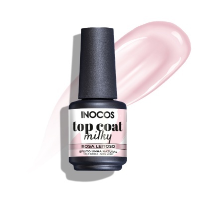 TOP COAT INOCOS MILKY ROSA LEITOSO
