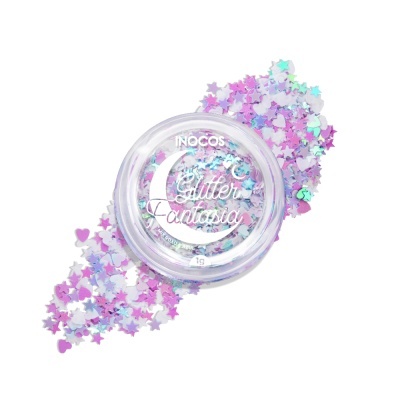 GLITTER FANTASIA INOCOS ROXO E AZUL