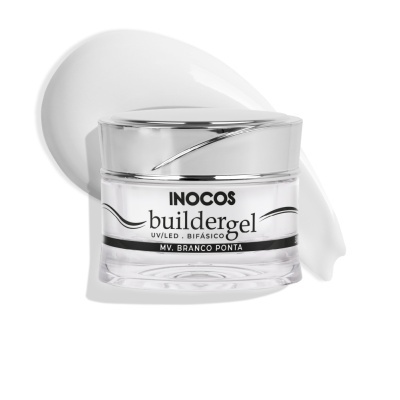 BUILDER GEL INOCOS BRANCO PONTA DE MÉDIA VISCOSIDADE 30G