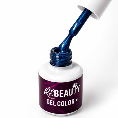 Verniz de gel REbeauty- Azul Metálico Brilhante 112