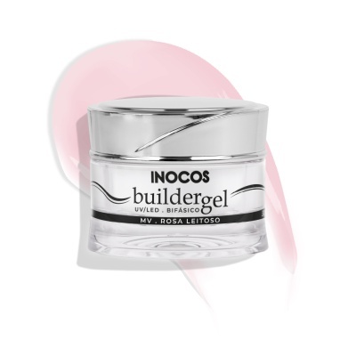 BUILDER GEL INOCOS ROSA LEITOSO DE MÉDIA VISCOSIDADE 30G