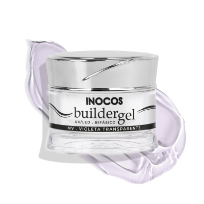 BUILDER GEL INOCOS VIOLETA TRANSPARENTE DE MÉDIA VISCOSIDADE 50G