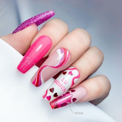 GLITTER XI-CORAÇÃO INOCOS ROSA