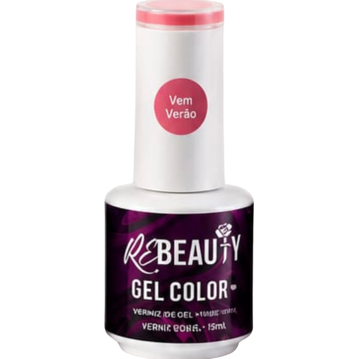 Verniz de Gel Rebeauty – Vem Verão | Coral Rosa Coleção Sabor de Verão