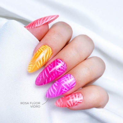 TOP COAT INOCOS VITRAL ROSA FLÚOR