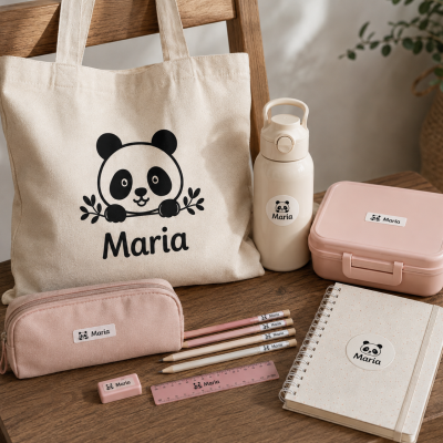 Etiquetas personalizadas para o regresso às aulas