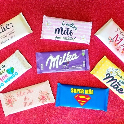 Chocolate personalizado para o Dia da Mãe.