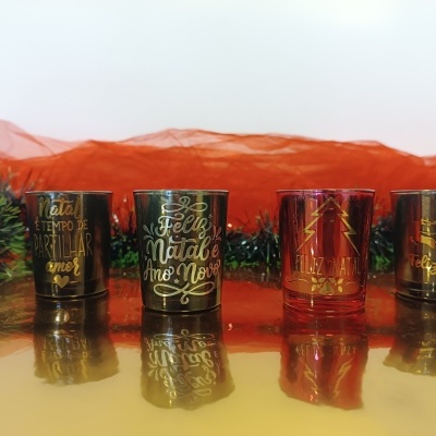 Velas aromáticas pequenas personalizadas