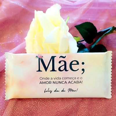 Chocolate personalizado para o Dia da Mãe.