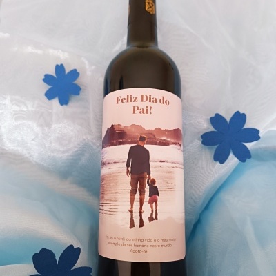 Garrafa de vinho para o Pai