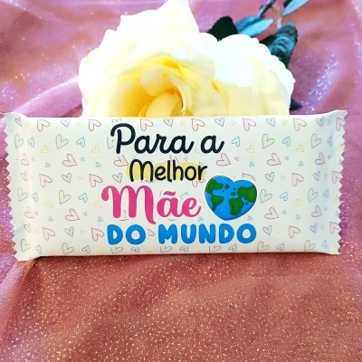 Chocolate personalizado para o Dia da Mãe.