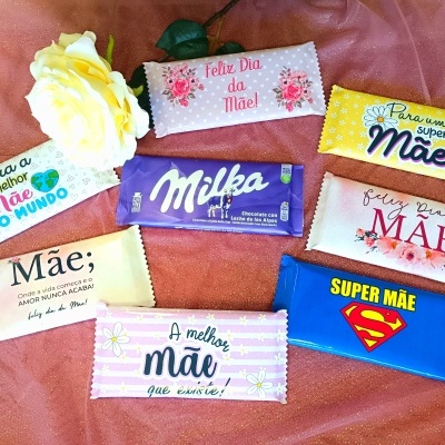 Chocolate personalizado para o Dia da Mãe.