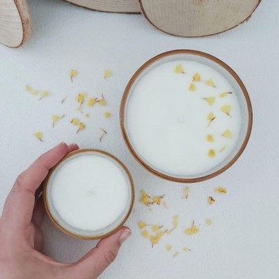 Vela de soja aromática - Côco