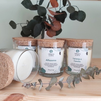 Vela ecológica aromática