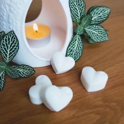 Corações de soja perfumados