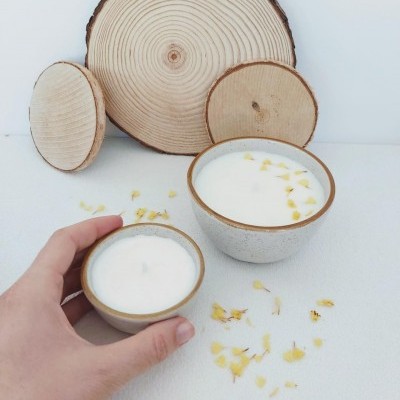 Vela de soja aromática - Côco