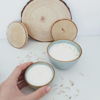 Vela de soja aromática - Flor de Macieira