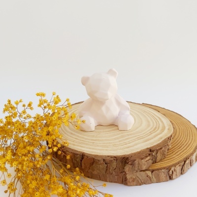 Peça de gesso perfumado - urso