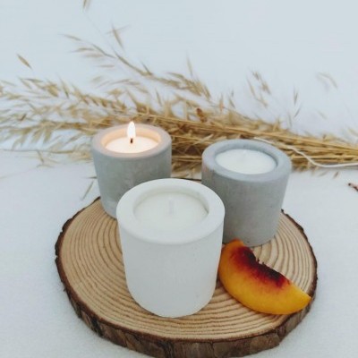 Vela de soja aromática - Pêssego