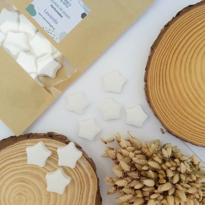 Gesso perfumado (mini estrelas) - pack 20 unid. Gesso perfumado (mini estrelas) - pack 20 unid.