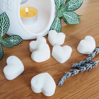 Corações de soja perfumados