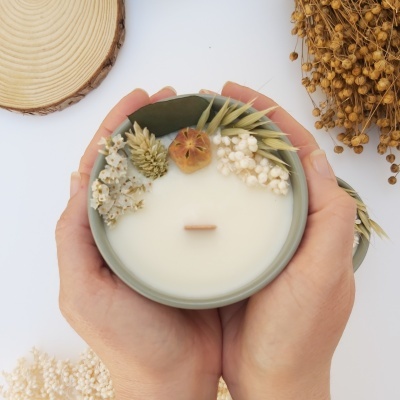 Vela decorativa - Erva-príncipe e Limão