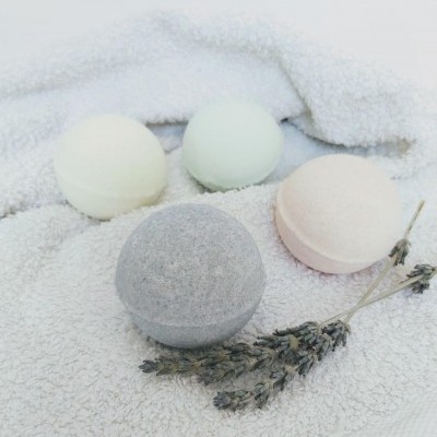 Bomba de banho de lavanda