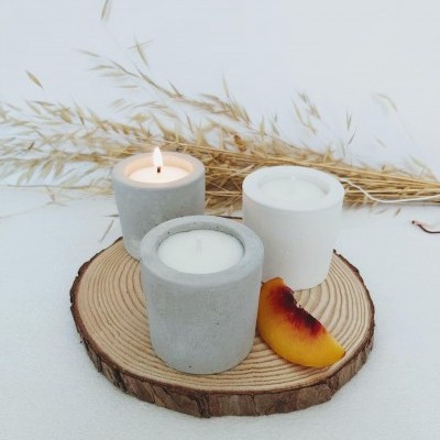 Vela de soja aromática - Pêssego