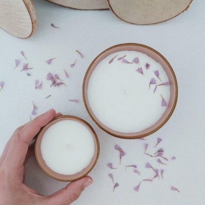 Vela de soja aromática - Baunilha