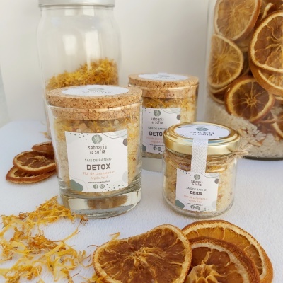Sais de Banho DETOX - Flor de Laranjeira e Argila Azul