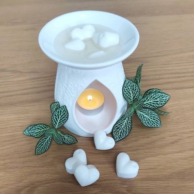 Corações de soja perfumados