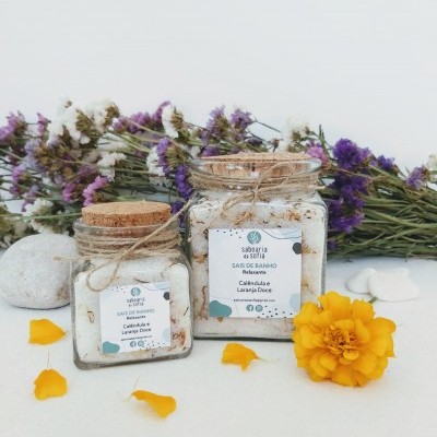 Sais de Banho Calêndula e Laranja Doce