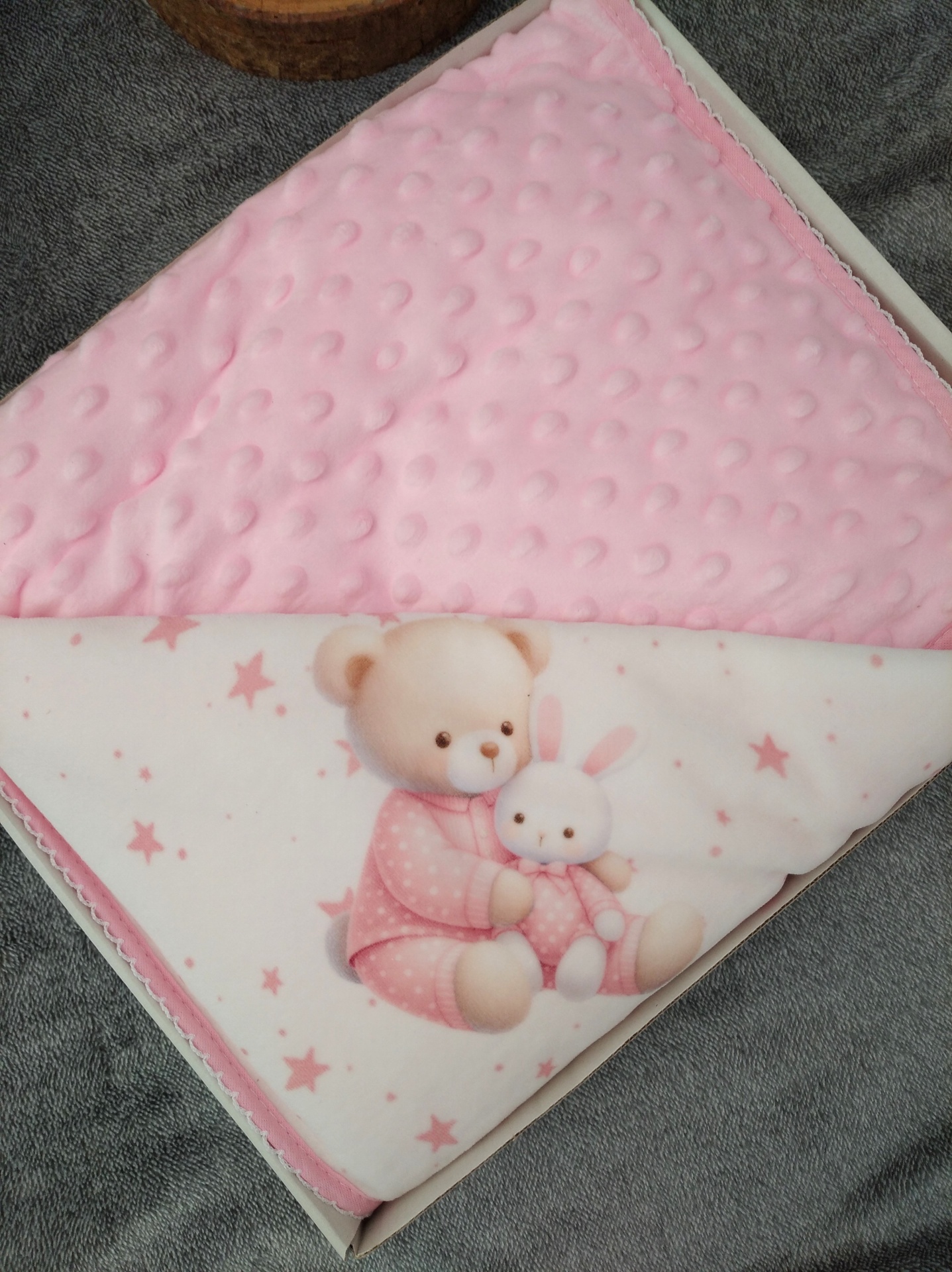 Manta pipoca urso estrelas