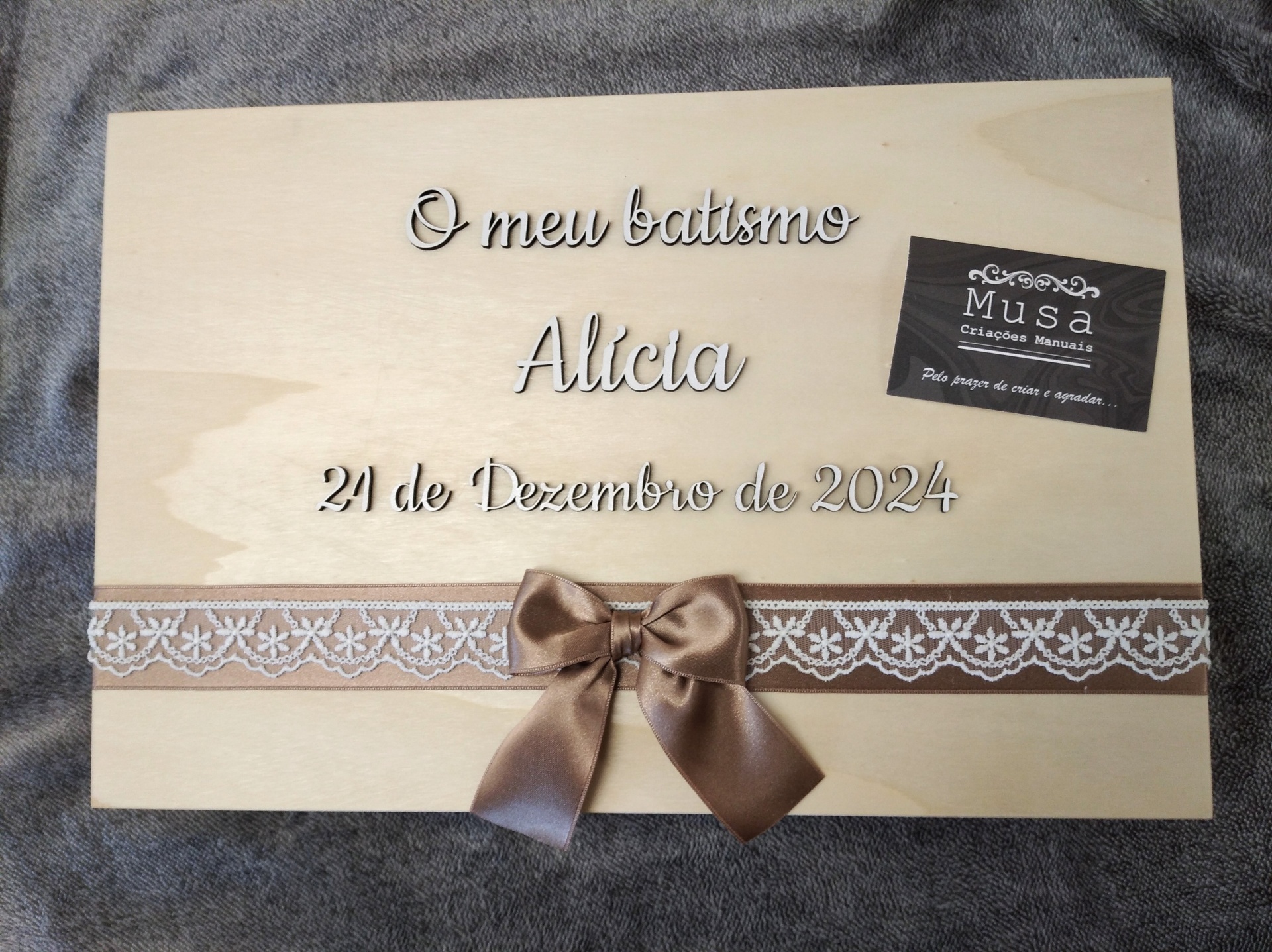 Caixa de batismo "Alicia"