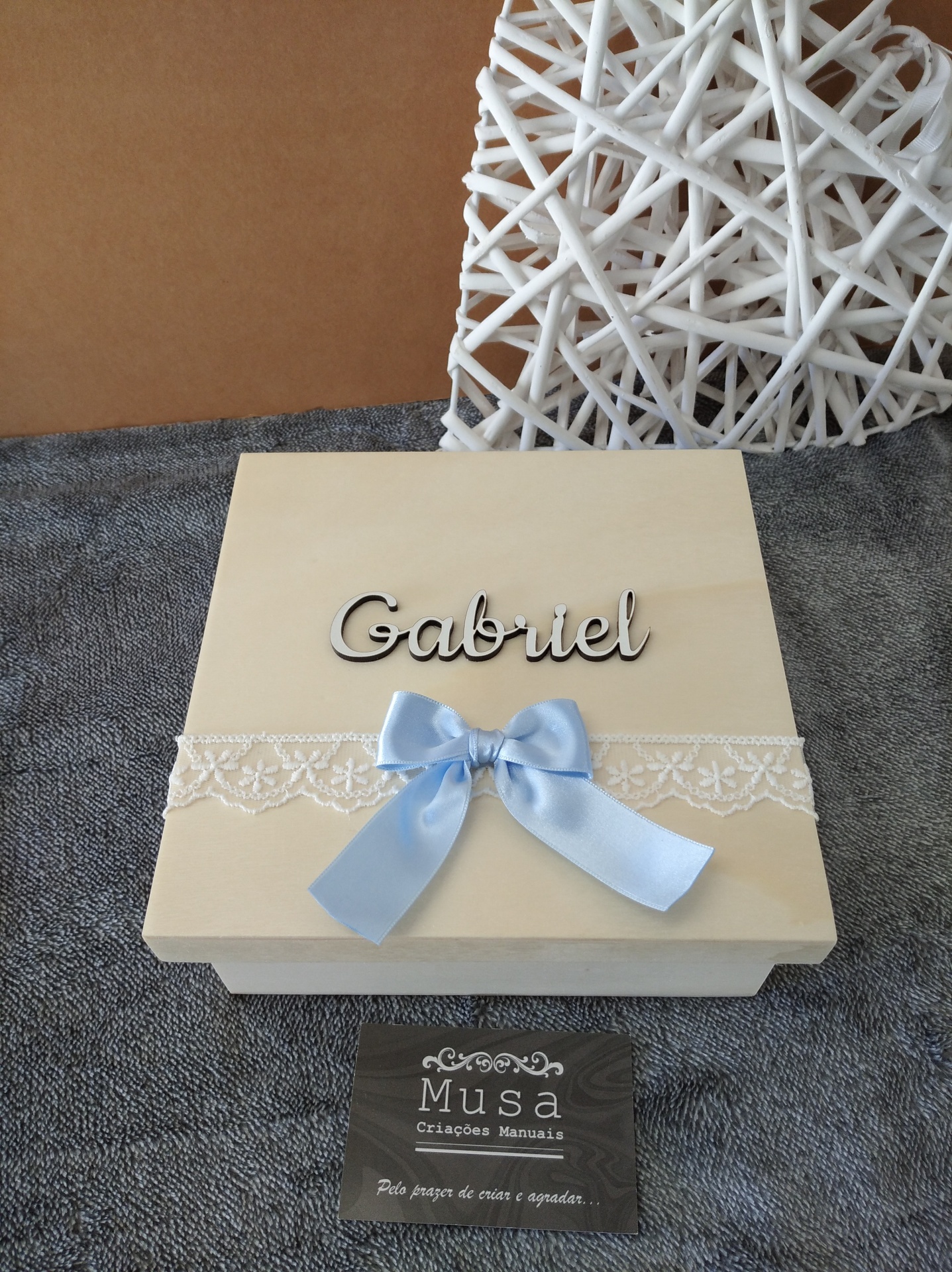 Caixa de recordações  - Modelo 1 (azul)