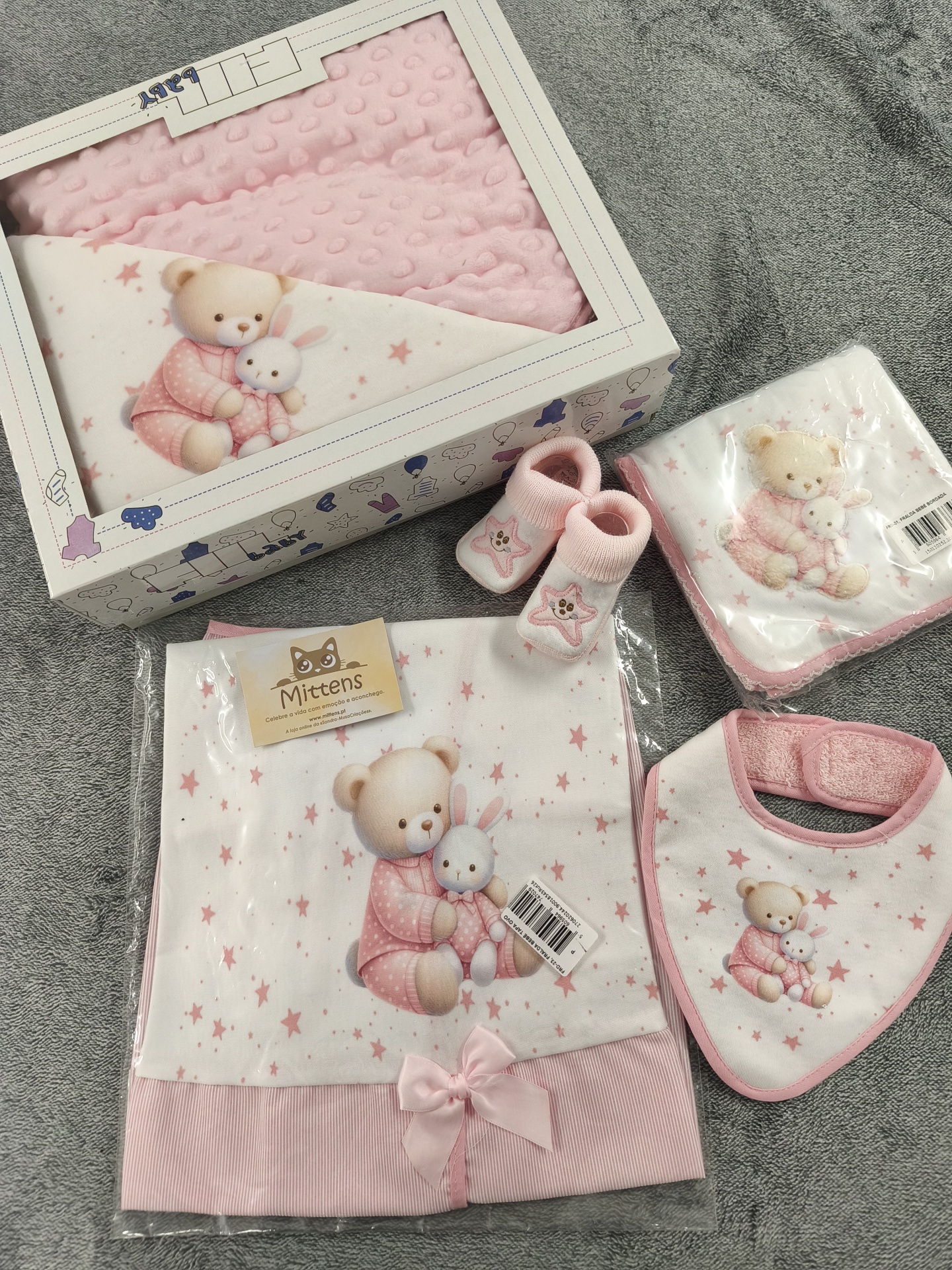 Conjunto de 5 peças (rosa)