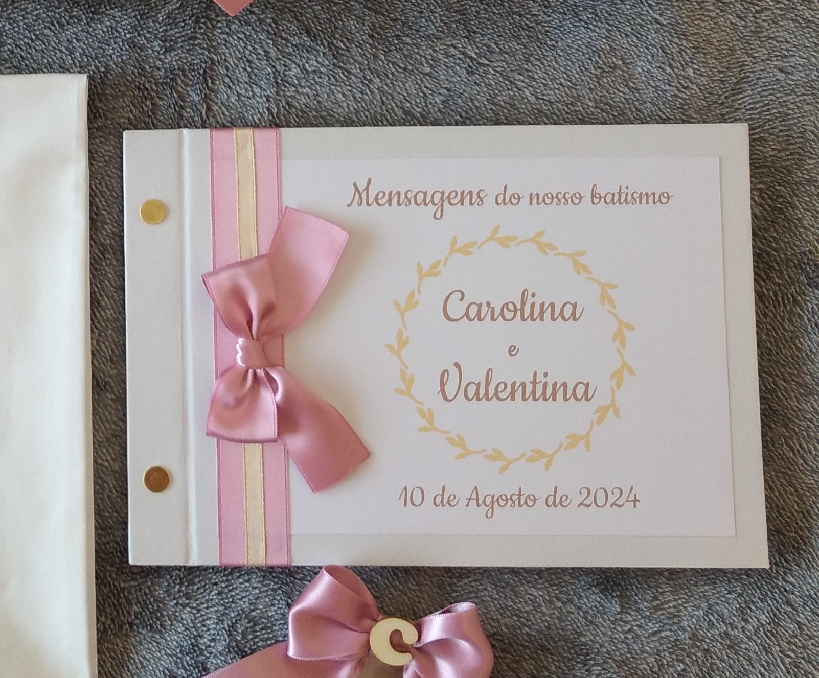 Livro de honra batismo: modelo 1