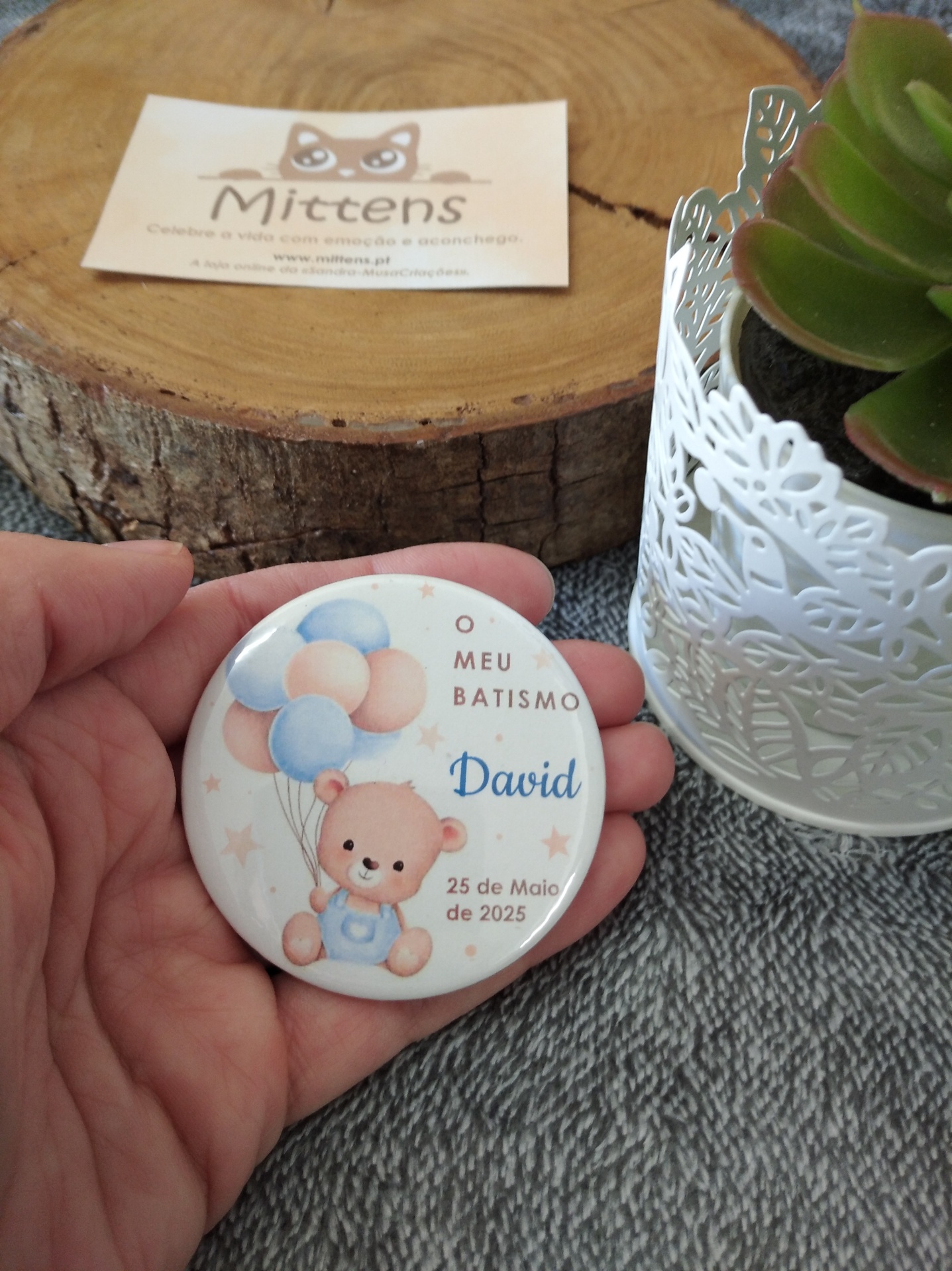 Lembrança - íman (ursinhos com balões)