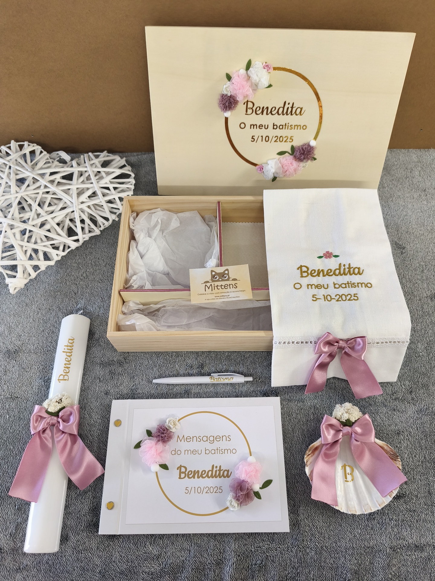 Conjunto de batismo "Benedita"