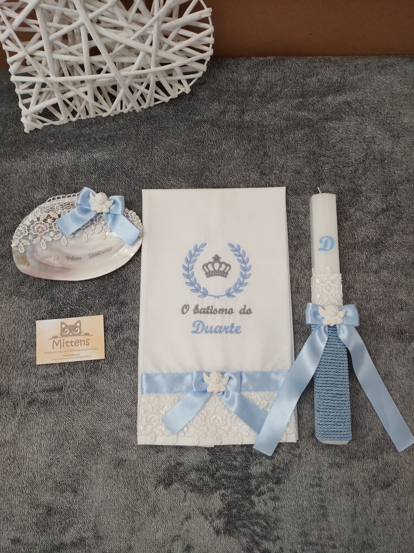 Conjunto de batismo "Brasão"