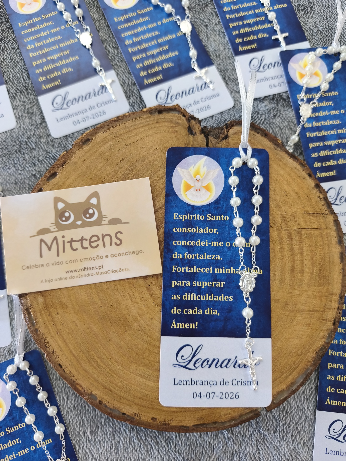 Conjunto de dezena e separador de livro (Crisma)