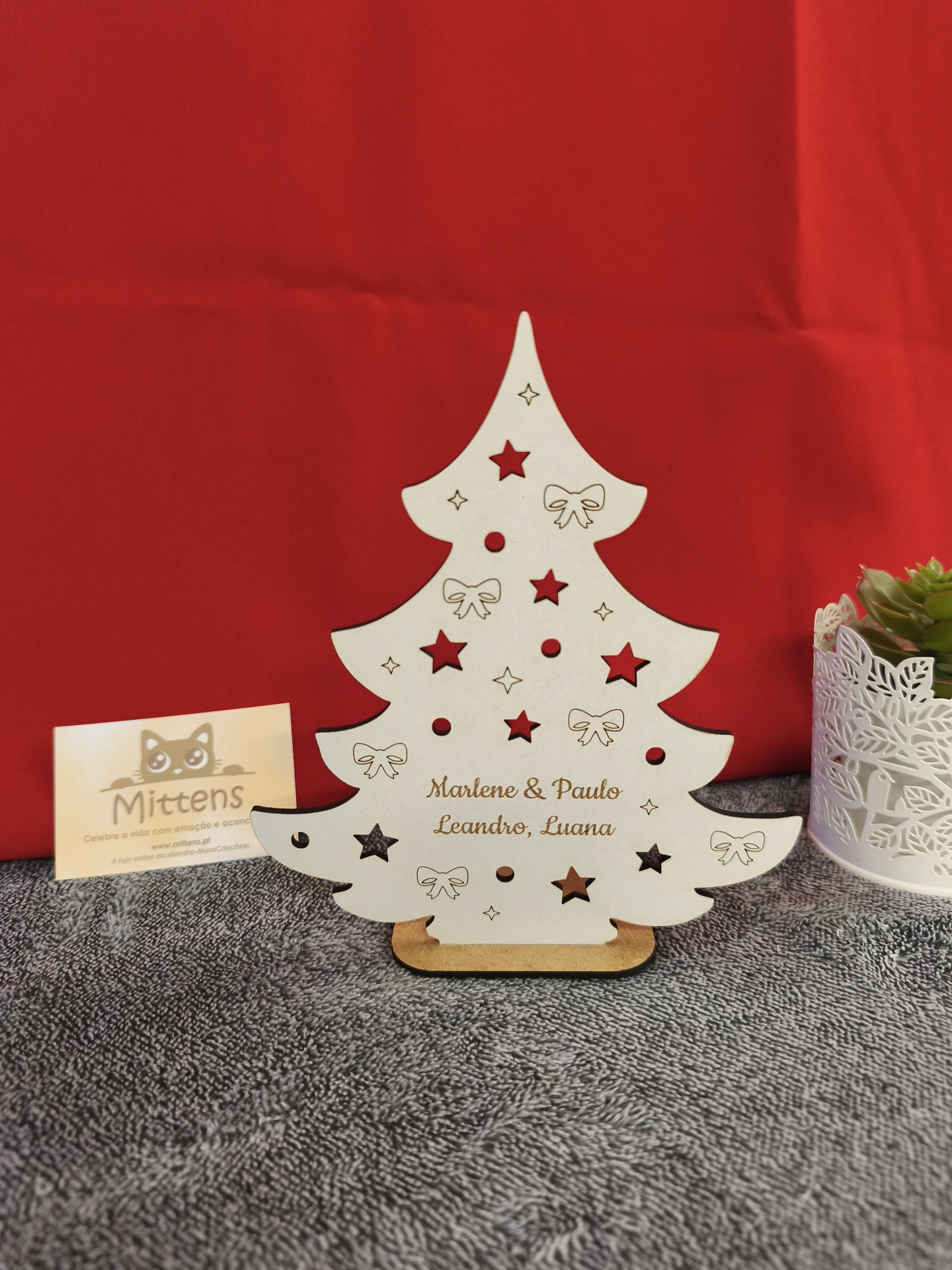 Árvore de Natal com luz