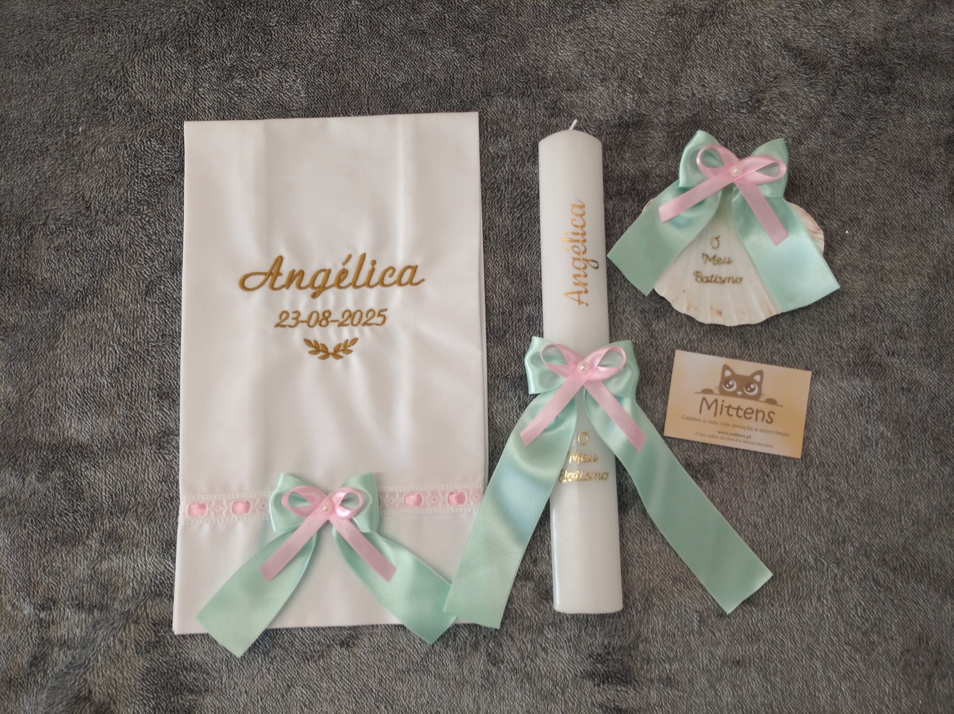 Conjunto de batismo "Angélica"